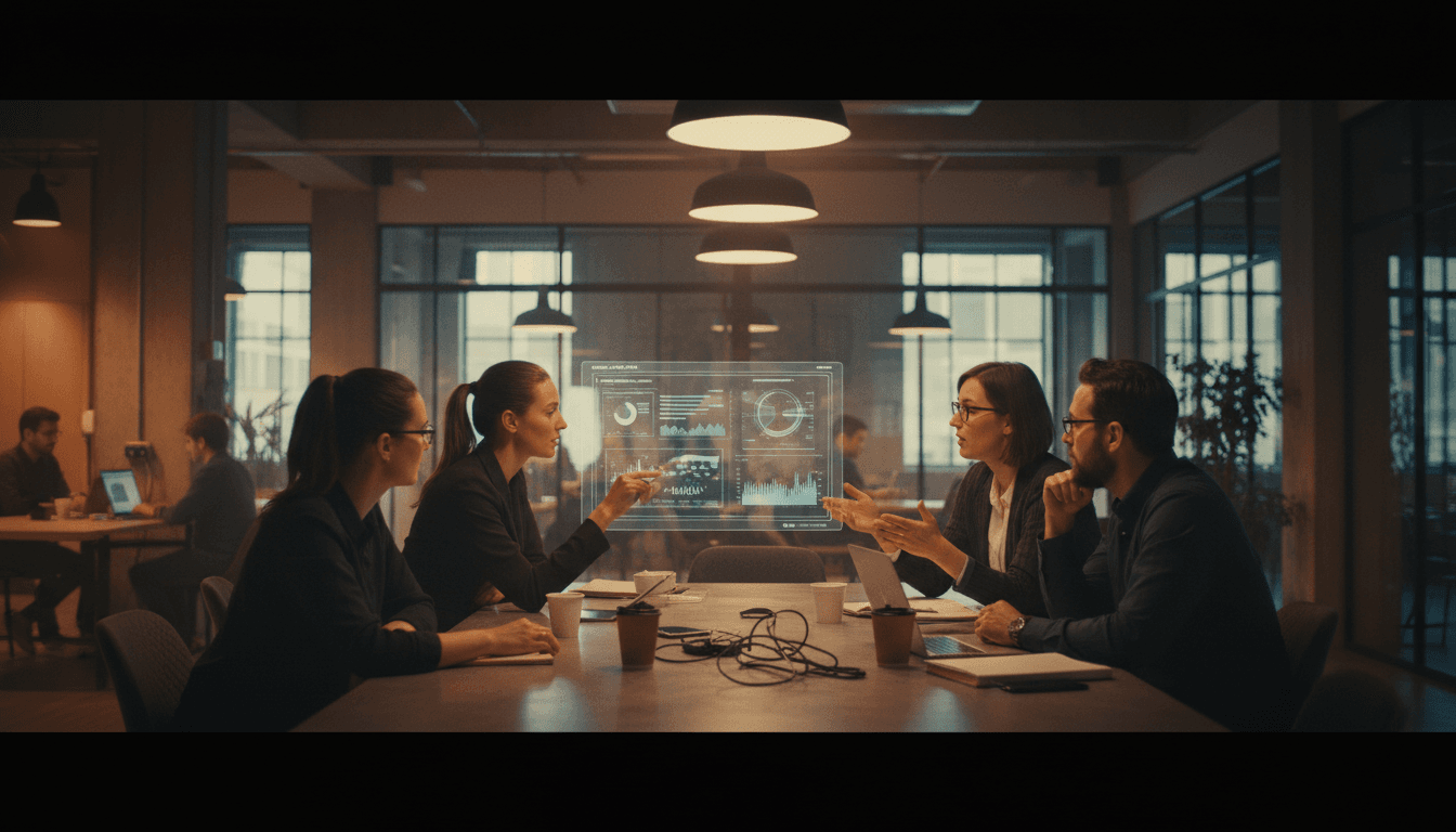 Accelerator founders collaborating around a table